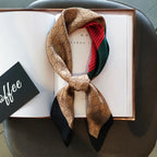 2025 New Women's Soft Satin Hair Scarves Fashion Square Printed Headscarf 70cm Professional Accessories Designer Scarf Headband