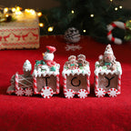 Christmas Ornaments Snowman Gingerbread Man Ice Cream Candy Train Christmas New Year Home Decoration Xmas Kids Gift Noel Navidad