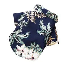 Pet Summer T-Shirts Hawaii Style Floral Pet Dog Shirt Breathable Cool Clothes Beach Seaside Puppy Sweatshirt for Small Puppy