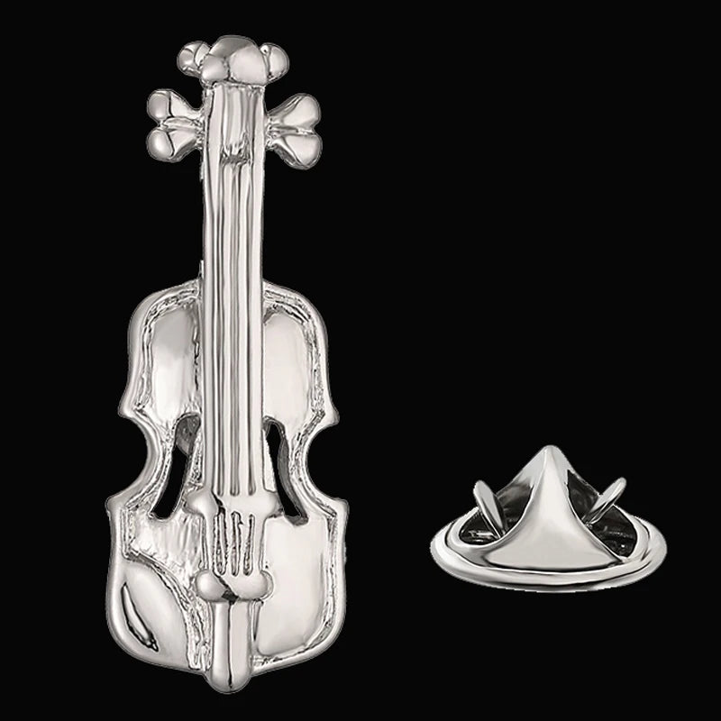 Classic men's women's brooches music drums guitars pianos lapel pins hats scarves suit shirts necktie pin accessories jewelry