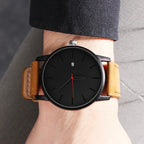 Casual Leather Sports Man Watch Top Brand Fashion Analog Men's Quartz Wristwatch Simple Military Male Clock reloj para hombre