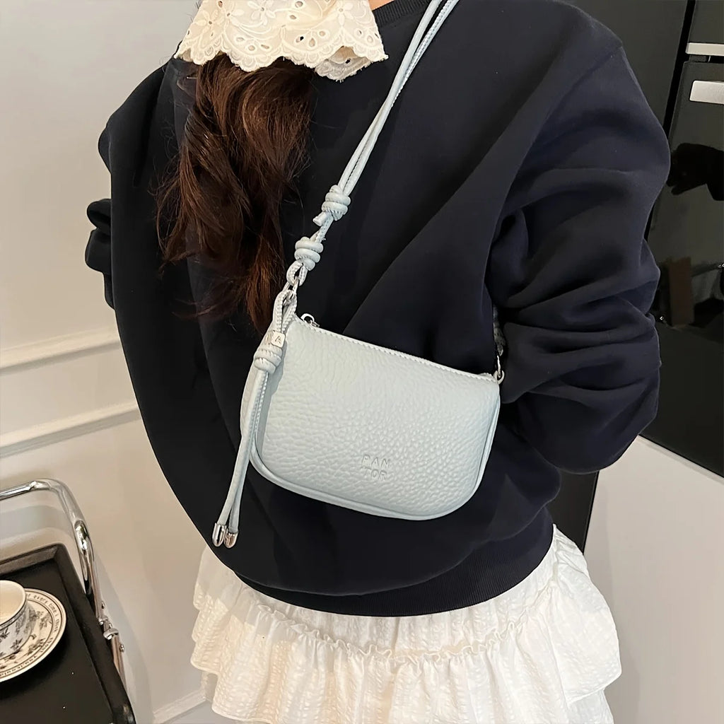 Ladies' Crossbody Bag Is Fashionable, Versatile, Solid Color, Exquisite Design, Daily Commuting, Casual Shoulder Bag