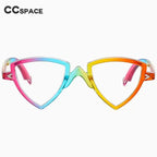 56405 Blue Light Blocking Computer Glasses Women Fashion Tr90 Frame Vintage Irregular Eyewear Anti Eyestrain Eyeglasses