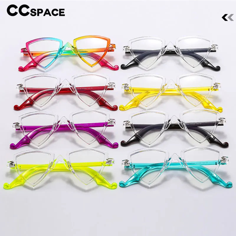 56405 Blue Light Blocking Computer Glasses Women Fashion Tr90 Frame Vintage Irregular Eyewear Anti Eyestrain Eyeglasses