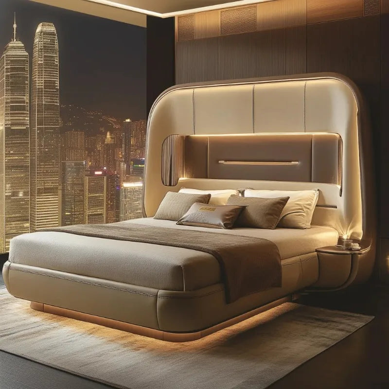 Bedroom Design Bed Aesthetics Designer Comfortable Fashionable Bed Double Nordic Minimalist Muebles Para El Hogar Furnitures