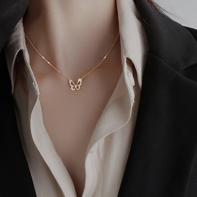 Two Round Shaped Necklaces Female Exquisite Geometric Women Chain Choker Neck Necklace Birthday Gift For Ladies Fashion Jewelry