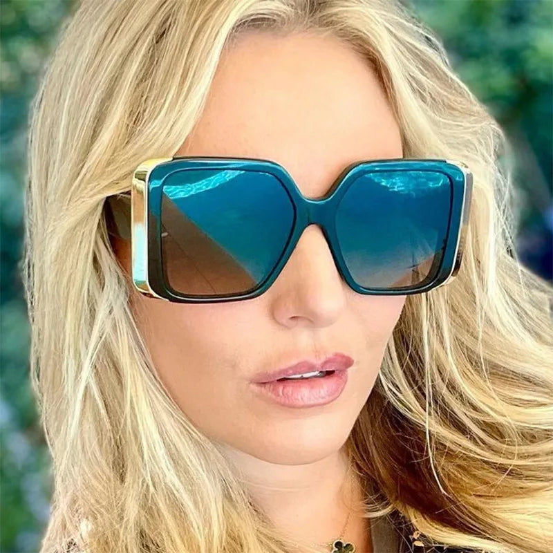 2023 New Summer Sunglasses Shades for Women Fashion Eyewear Decorative  Square Driving Fishing Glasses UV400 Gafas De Sol Para
