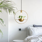 Modern Plant pendent  lamp Nordic Designer Copper pendant lights home decor  living room dining room coffee shop light