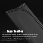 Top leather material automotive seat belt cover shoulder protector