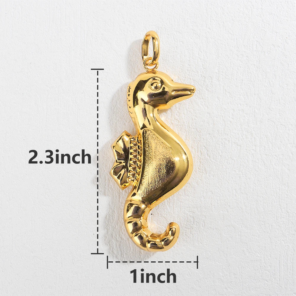 Pendant Necklace with Chain Gold Plated Dubai African Accessories For Women Big Size Men Hip Hop Fashion Jewelry