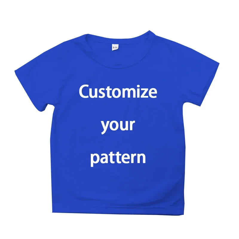 Children T-shirt Children Girl Boy T-shirt Custom Diy Pattern Logo Funny Casual Tops Tees DIY Name Logo Picture Text Child Girl Boy T-shirts