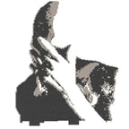 Women's Winter Sweater White Sweater Woman Character Pattern New Loose Retro Loose Knit Sweater Jacket Fashion