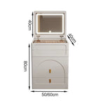 Bedroom Makeup Vanities Illuminated Dressing Table Jewelry Toiletries Storage Locker Bedside Cabinet Vanity Table with Mirror