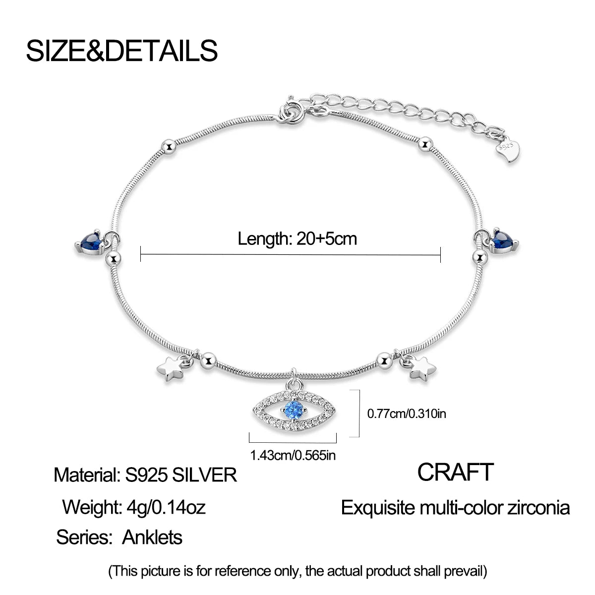Anklets for Women Summer Beach Accessories 925 Sterling Silver Zircon Chain Anklet Gold Color Leg Bracelets Bodychain Gifts