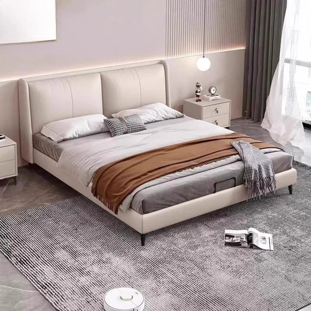 Bedroom Aesthetic Bed Modern Luxury King Lounge Bed Two Persons Sleeping Muebles Para Dormitorio Home Furniture Decoration