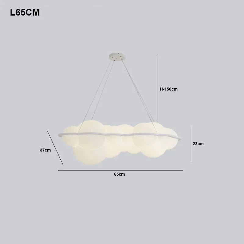 Modern living room pendant light Nordic designer pendant light bedroom dining room decoration cream style ceiling cloud light