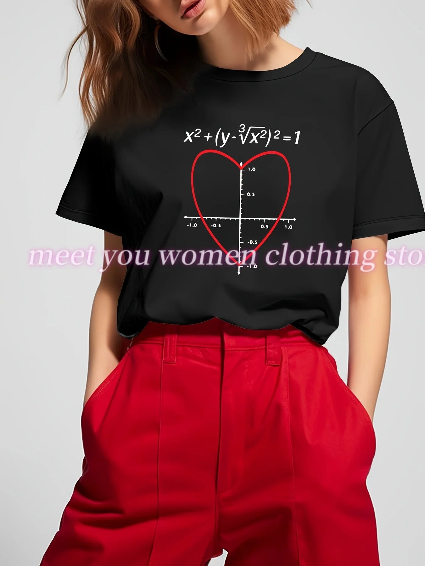 Valentine's Day LOVE  Print T-shirt Women Summer Retro American style Casual Short Sleeve  Girl Tops  Streetwear Couple teeses
