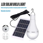 LED Solar Lamp Bulb Outdoor Waterproof Portable Solar Garden Hanging Light Hiking Fishing Emergency Lights