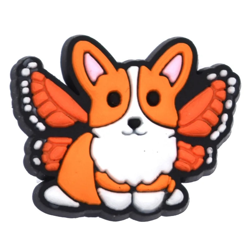 Shoe Charms for Crocs Accessories Dog Pet Badge Women Clogs Buckle Kids Pins Men Decoration Jeans X-mas Gift Shoe Accessories