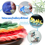 Silk thread intangible materials diy manual flower embroidery embroidery thread color combinations commonly used color pens