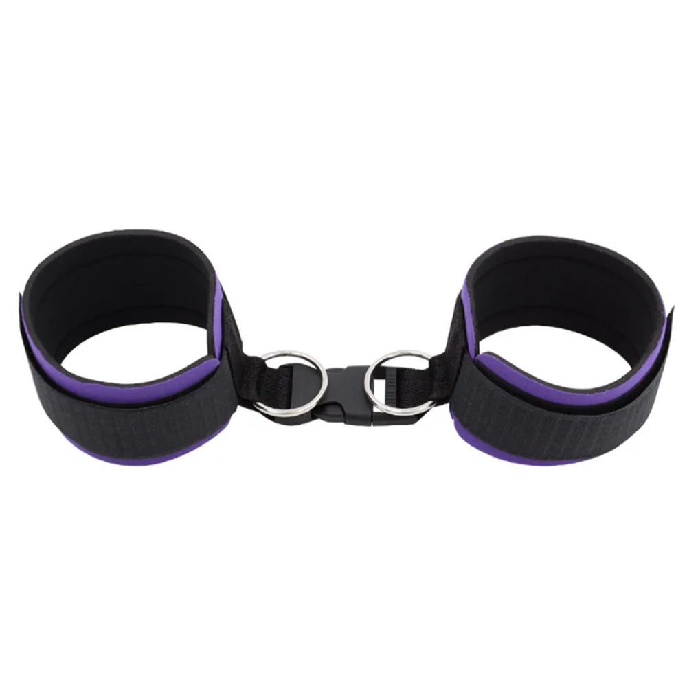 Couple Femdom Handcuffs Ankle Cuffs SM Bondage Alternative Bondage Buckle Handcuffs Set Sex Toys Adult Sex Toy