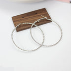Simple 5CM Big Hoop Earring for Women Hiphop Rock Twist Weaving Winding Circle Round Loop Jewelry Brincos Ornamentos Orejeras