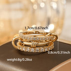 Elegant Women's Stackable Ring - Trendy Jewelry for Fashion Lovers,  Rings for Women, Wedding