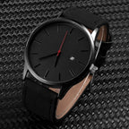 Casual Leather Sports Man Watch Top Brand Fashion Analog Men's Quartz Wristwatch Simple Military Male Clock reloj para hombre