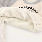 Childrens Hoodie with Fleece for Autumn and Winter, BoysThick Warm Jacket for Girls, Baby Clothes Kids Clothing