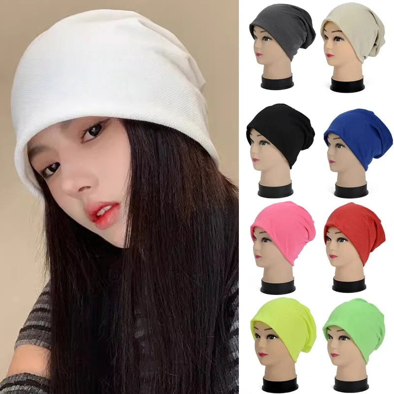Hip-hop Beanies Hat for Women Men Stretch Slouchy Outdoor Skull Cap Suitable for Spring Autumn Winter Skullies Beanie Caps