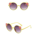 Shades Flower Sunglasses Anti Radiation Glass Kid Sunglasses Blocking Sunglasses Sun Protection Round Frame Children Eyeglass
