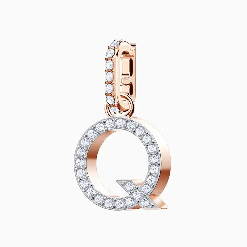 Pendants Fine Jewelry Charming Letter Crystal Pendants Fashion Necklace Bracelet Accessories for Women's Anniversary Gift