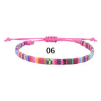 Anklets For Women Woven Fabric Foot Leg Bracelet Men Handmade Rope Braid Knot Beach Barefoot Weave Ethnic Boho Adjustable Charm