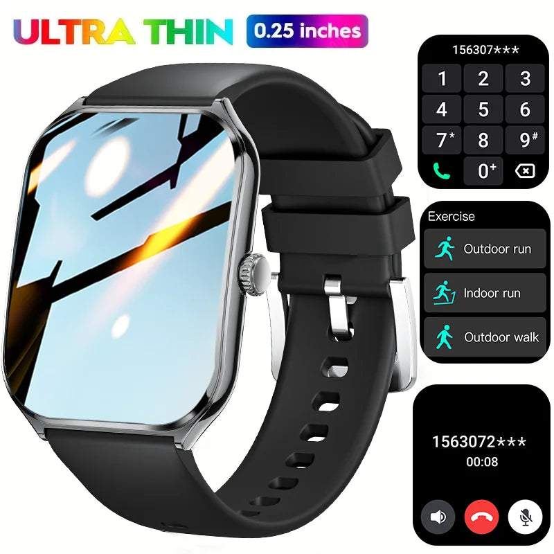 2025 A new smart watch, 1.96-inch sports watch, IP67 waterproof, 110+ sports mode, fitness activity tracker, ultra-thin watch.