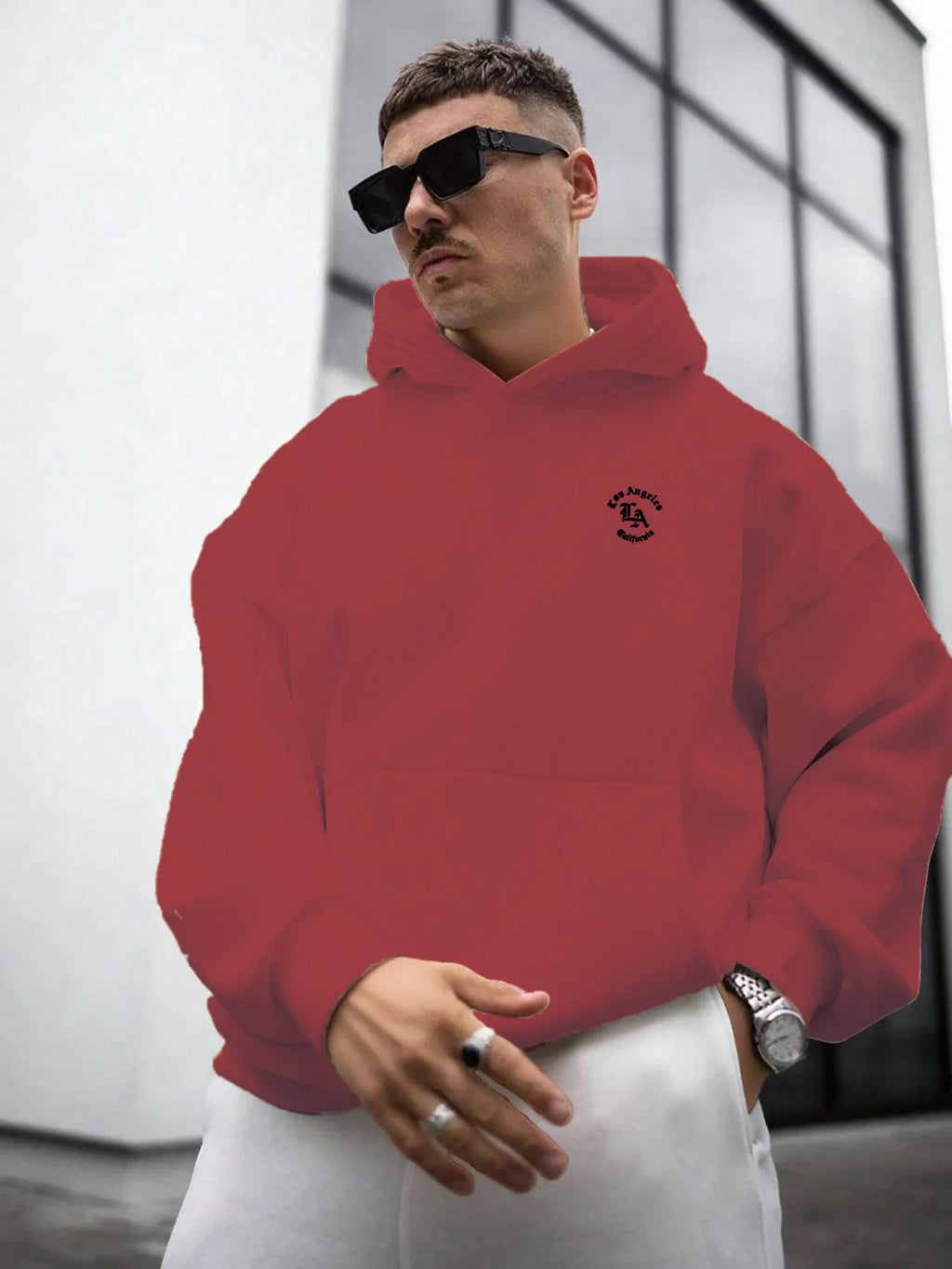 Men's Hoodie Casual Comfortable Fashionable for Autumn Winter with Stylish Patterns Versatile High-Quality Sweatshirt