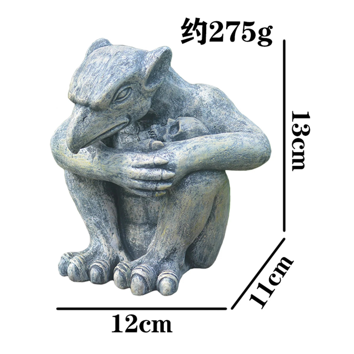 Gargoyle Gothic Decor Statue, Gargoyle Garden Guardian Sculpture, Medieval Gargoyle Mantel Office Bedroom Garden Decoration