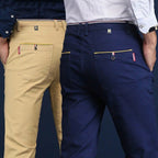 Men Pants 2024 New Classic Style Cotton Elastic Slim Fit Office Trouser Business Casual Solid Straight Suit Pant Men's Clothing