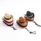 Pet Dog Hats Cowboy Hat Pet Supplies Adjustable Costume Top Hat Headwear Cat Hat Caps Sun Hats for Small Medium Dog
