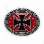 Celtic cross belt buckle with chain edge