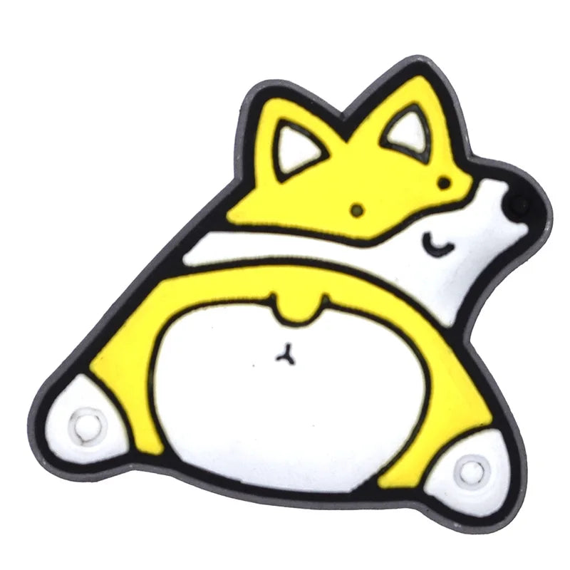 Shoe Charms for Crocs Accessories Dog Pet Badge Women Clogs Buckle Kids Pins Men Decoration Jeans X-mas Gift Shoe Accessories