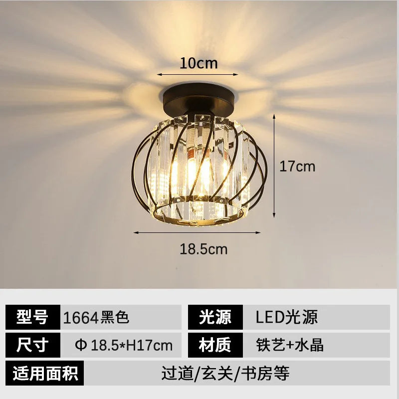 Light Luxury Living Room Chandelier Dining Room Master Bedroom Ceiling Light Corridor Aisle Light Modern Interior Decor Lighting