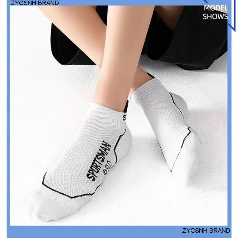 10 Pairs High Quality Socks Men's Summer Man Short Socks Breathable Ankle Socks Cotton Sports Socks Black Thin Cut Run Men Socks
