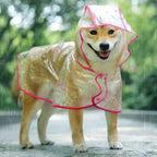 Pet Dog Puppy name-branded clothes Transparent Rainwear Raincoat Pet Hooded Waterproof Jacket Clothes Soft PVC Small Dogs Raincoat Puppy Rain Poncho