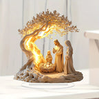 Easter Nativity Scene Figurine Tabletop Decor Nativity Figurines Set Home Decoration