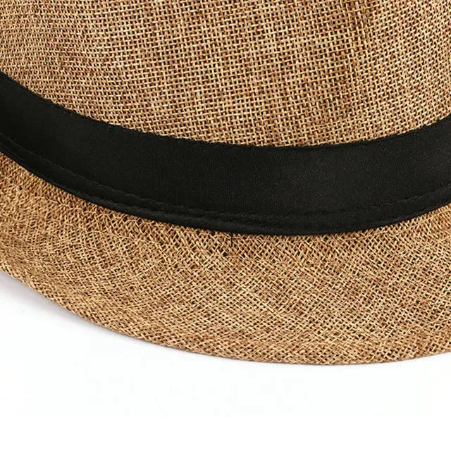 Men's Handsome Hats Jazz Cotton Linen Pure Hat Imitation Linen Sun Visor Hat Fashion Accessories