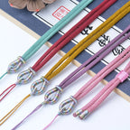 Necklaces Braided Chains DIY Handmade Pendant Adjustable Lanyard Small Round Chain Couple Jewelry Accessories Women Necklace