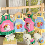 Pet Dresses Pet Dresses Thin Strap Dogs Vest Comfortable Fabric Printed Design Puppy Camisole Breathable Soft Small Dog Cat Dress Puppy