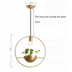 Modern Plant pendent  lamp Nordic Designer Copper pendant lights home decor  living room dining room coffee shop light