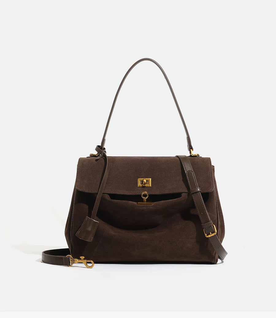 Tote bag, a large-capacity women's commuter underarm bag, a high-end and versatile single-shoulder bag for autumn and winter