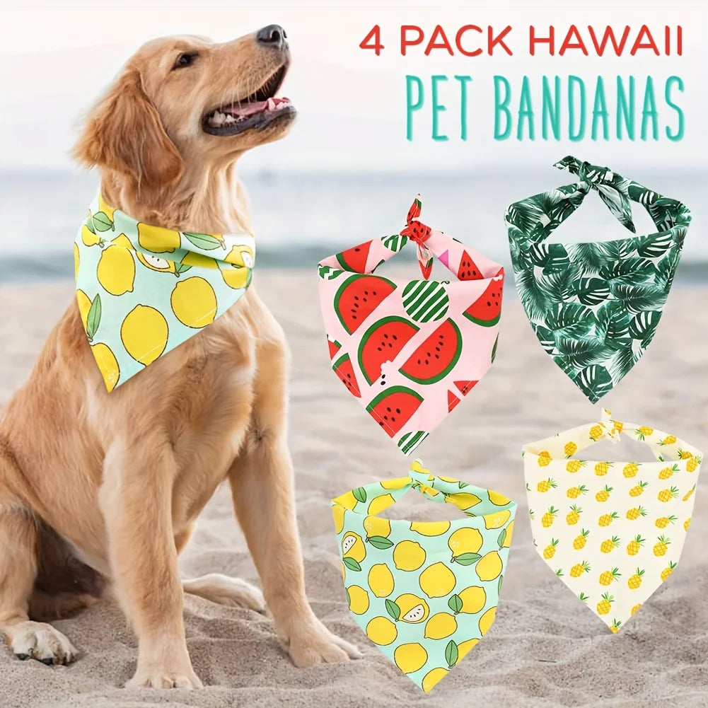 PrimePets Dog Bandanas - Cool & Durable Breathable Polyester Scarves for Summer Fun - Fashionable Accessories